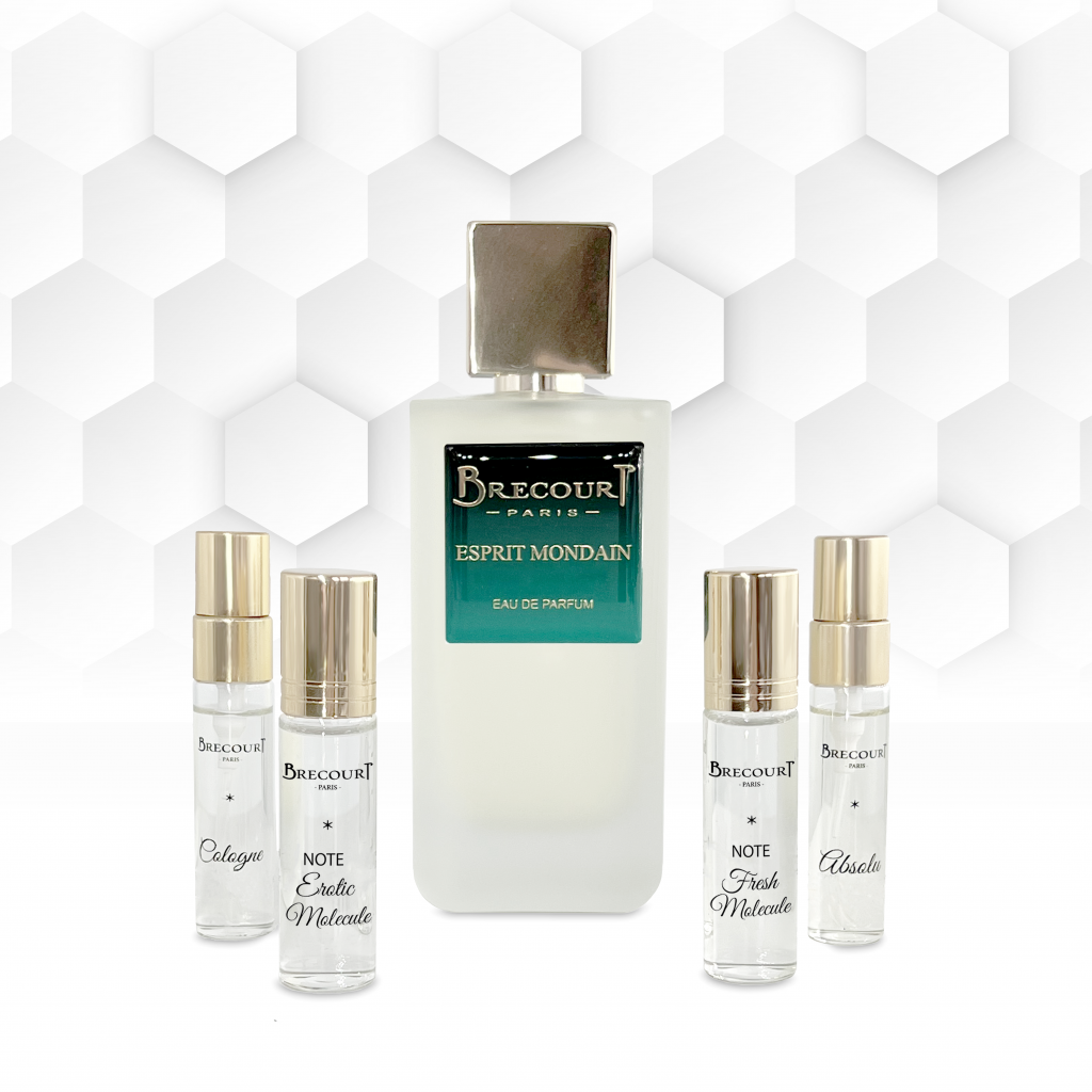 BRECOURT BRECOURT Esprit Mondain Eau de Parfum 100 ml Set mit 4 x 6 ml Reisegrößen Parfüm