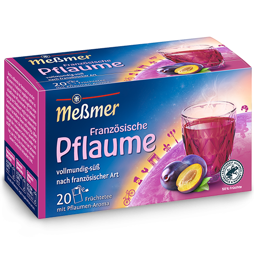 Messmer Französische Pflaume Früchtetee mit Pflaumen-Aroma