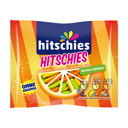 Hitschies Sprizzz Edition 210g Mix aus Zitrone, Bitter Orange und Holunderblüte