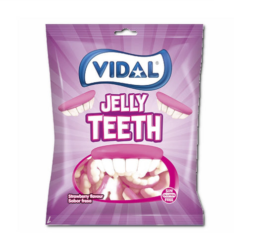 Vidal Jelly Teeth Schaumzucker Gebisse 90g