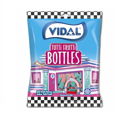 Vidal Tutti Frutti Bottle Schaumzucker Flaschen 90g