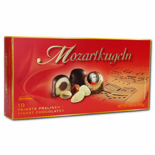 Schluckwerder Mozartkugeln Schokolade 250g Pralinen – Produktansicht