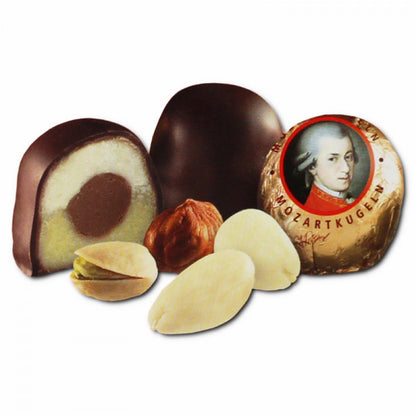 Schluckwerder Mozartkugeln Schokolade 250g Pralinen – Detailansicht