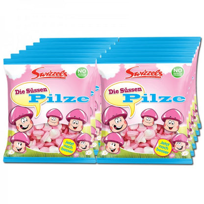 Swizzels Die Süssen Pilze 100g - Schaumzucker Pilze mit Fruchtgeschmack