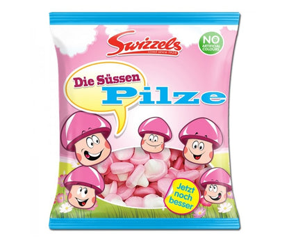Swizzels Die Süssen Pilze 100g - Schaumzucker Pilze mit Fruchtgeschmack