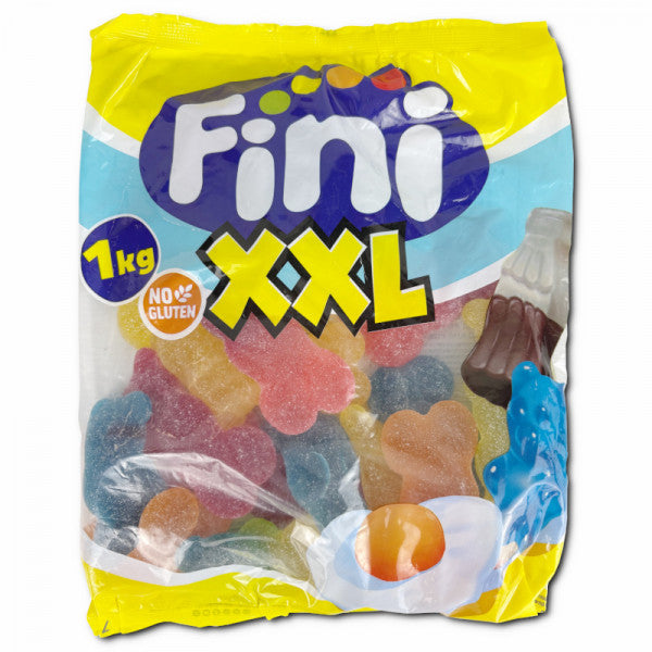 Fini Riesen Saure Bären Fruchtgummi 1kg Beutel 8,5cm