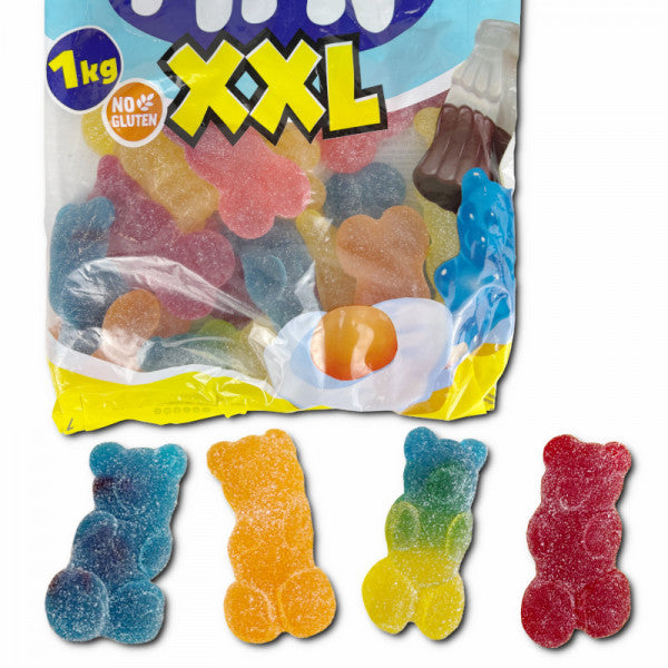 Fini Riesen Saure Bären Fruchtgummi 1kg Beutel 8,5cm