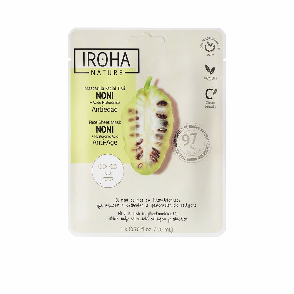 IROHA NATURE Nature Mask Noni Hyaluronic Acid 1 U Kosmetik