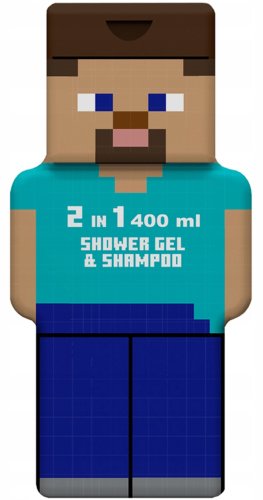 CARTOON Minecraft Steve Gel und Shampoo 2D Air-Val
