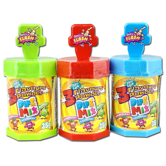 Dip & Mix saure Lollipop mit Pulver zum dippen 35g