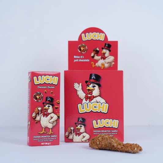 Luchi Milk Cream Filled Chicken Chocolate 50g