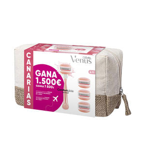 GILLETTE Gillette Venus Spa Breeze Canarias Rasierapparat mit 4 Klingen im Neceser Set Kosmetik