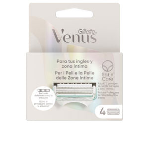 GILLETTE Venus Intima Rasierer mit 4 Ersatzklingen Nachfüllpack Kosmetik