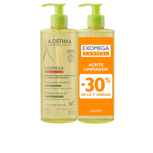EXOMEGA CONTROL emollient shower oil pack 2 x 500 ml