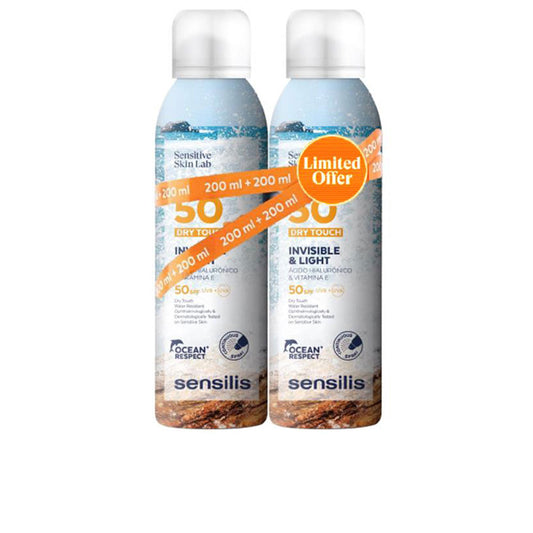 INVISIBLE &amp; LIGHT body spray SPF50+ pack 2 x 200 ml