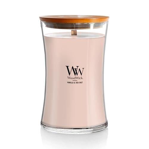 WOODWICK Large Hourglass Duftkerze Vanilla y Sea Salt 609 g Kosmetik