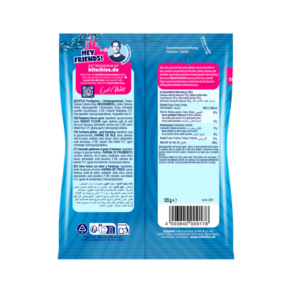 Hitschies Schnüre Blau 125g Himbeere - Candyshop.ch