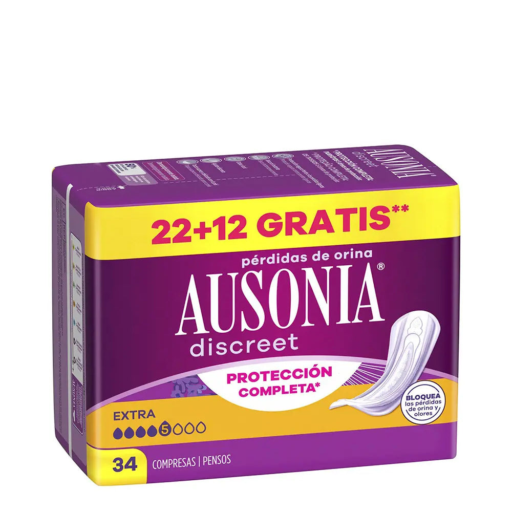 AUSONIA Discreet Inkontinenzeinlagen Extra 34 Stück Kosmetik