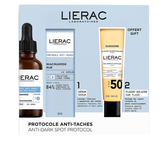 Lierac Hautpflegeset Set Lierac: Protocole, Anti-Dark Spots, Serum, For Face, 30 ml + Sunissime The Sun Velvety, Fluid, For F