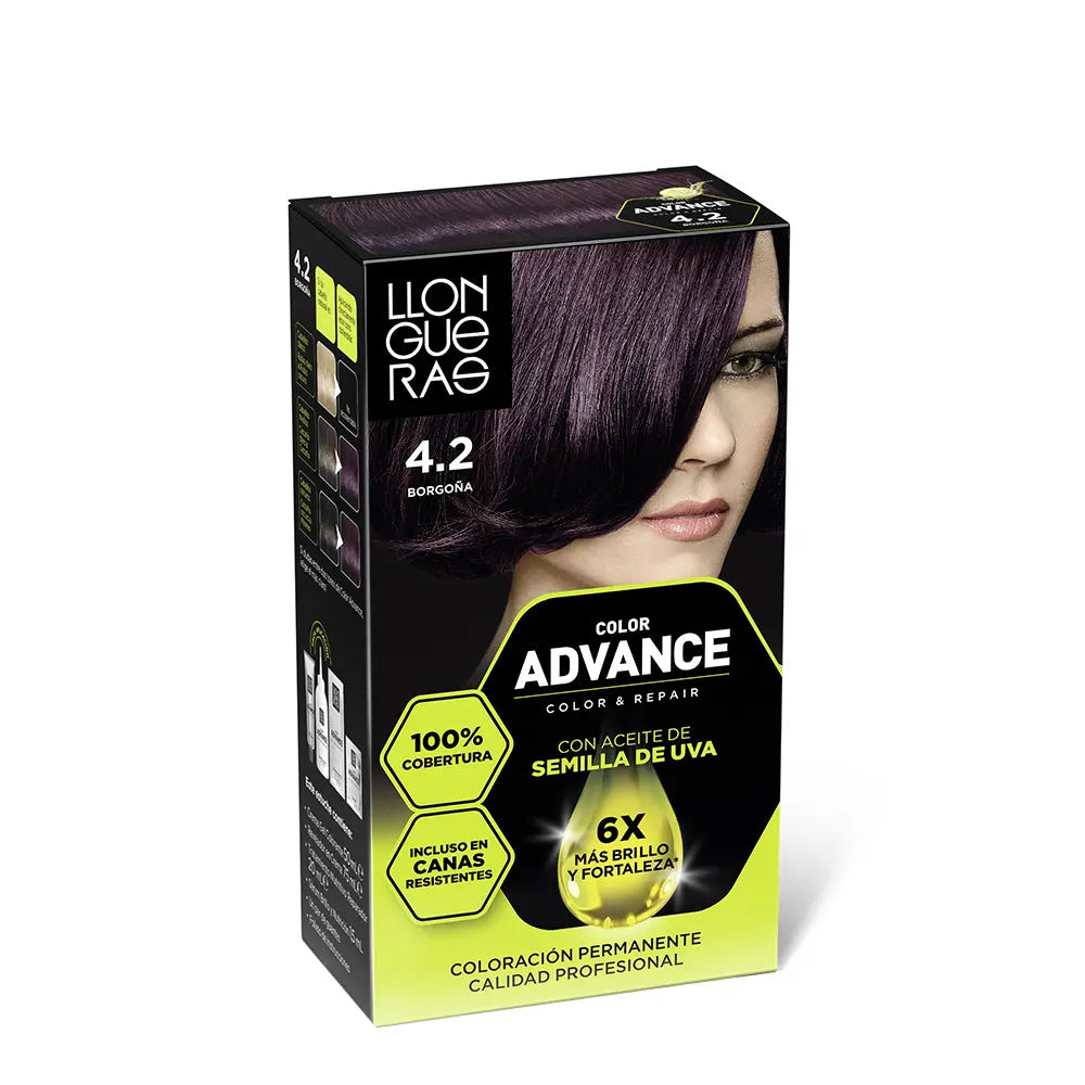 LLONGUERAS Color Advance Haarfarbe 4,2 Borgoña 1 Stück