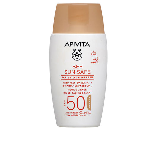 BEE SUN SAFE facial fluid, daily anti-aging repair with color SPF50 50 ml