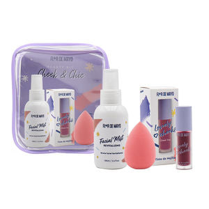 FLOR DE MAYO Beauty Kit Cheek y Chic 4-teiliges Make-up Set Kosmetik