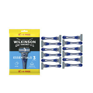 WILKINSON WILKINSON Essentials 12er Pack Einwegrasierer 3 Klingen Rasierklingen Set Kosmetik