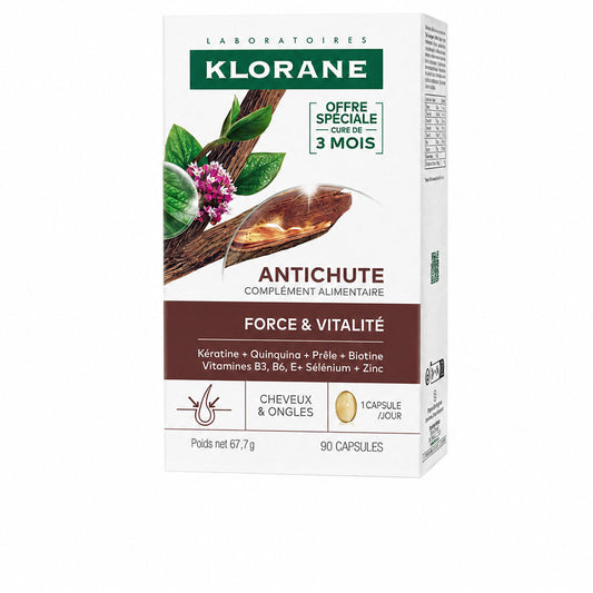QUININE anti-hair loss food supplement strength &amp; vitality 90 units