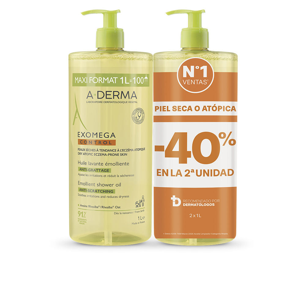 EXOMEGA CONTROL emollient shower oil pack 2 x 1000 ml