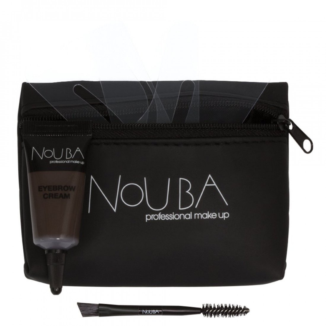 Nouba Schminkset 25 Set Nouba: Nouba, Eyebrow Brush + Nouba, Eyebrow Gel, 7 ml + Textile Makeup Bag, Black Regular