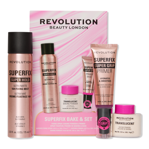 Revolution Make Up Superfix Bake Estuche 3 Piezas