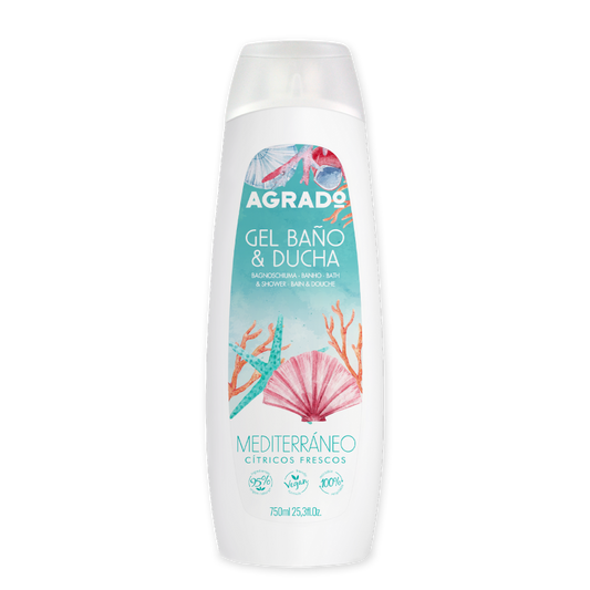 AGRADO Gel für Bad und Dusche Mediterraneo 750 ml Kosmetik