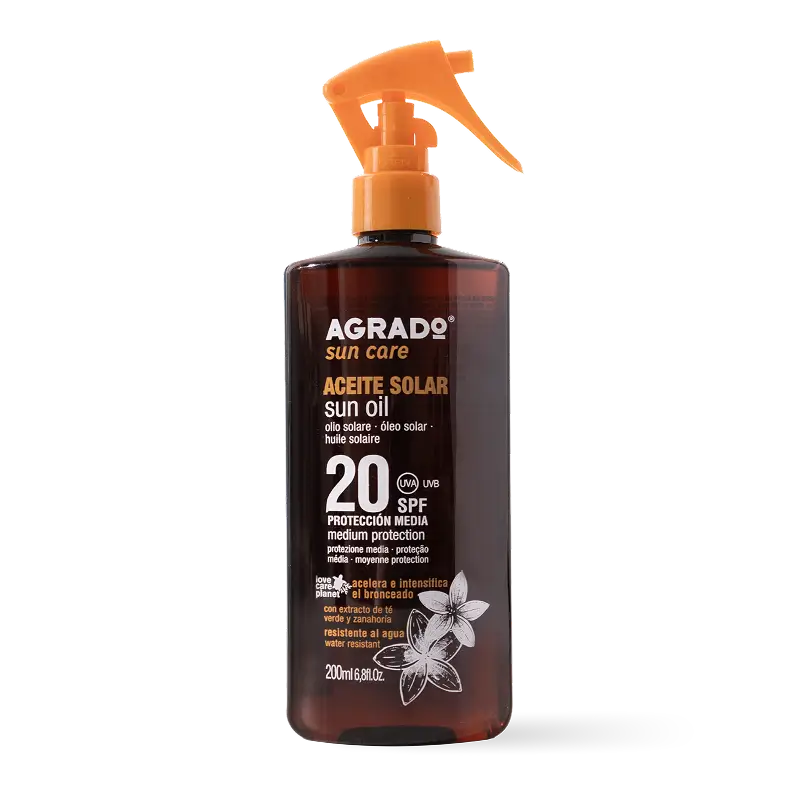 AGRADO AGRADO Aceite Solar SPF 20 Sonnenschutzöl 200 ml Kosmetik