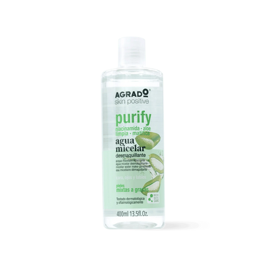 AGRADO AGRADO Agua Micelar Purify Mizellenwasser 400 ml Reinigungslösung Kosmetik