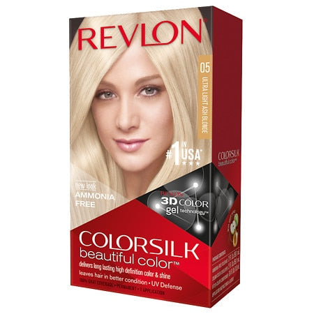 Revlon Revlon, Color Silk, Permanente Haarfarbe, 05 Ultra Light Ash Blonde, 130 ml Regular