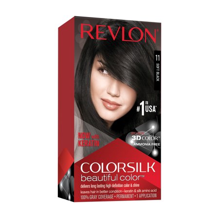 Revlon Revlon, Colorsilk, Permanente Haarfarbe, 11 Soft Black, 130 ml Regular
