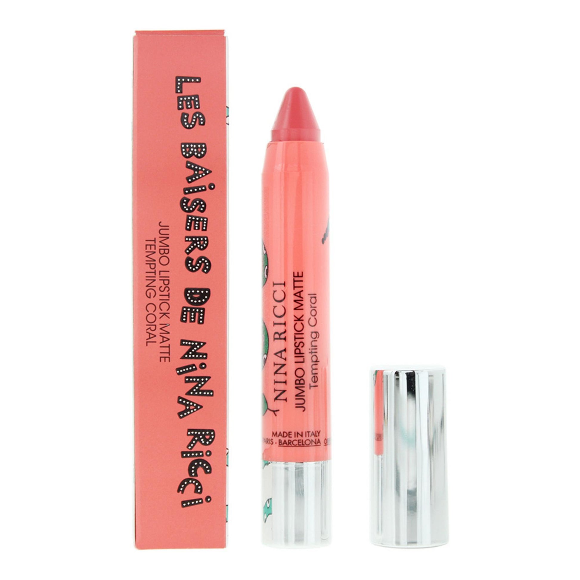 Nina Ricci Nina Ricci, Jumbo Lipstick Matte, Matt, Creme-Lippenstift, Verlockende Koralle, 2.5 g Regular