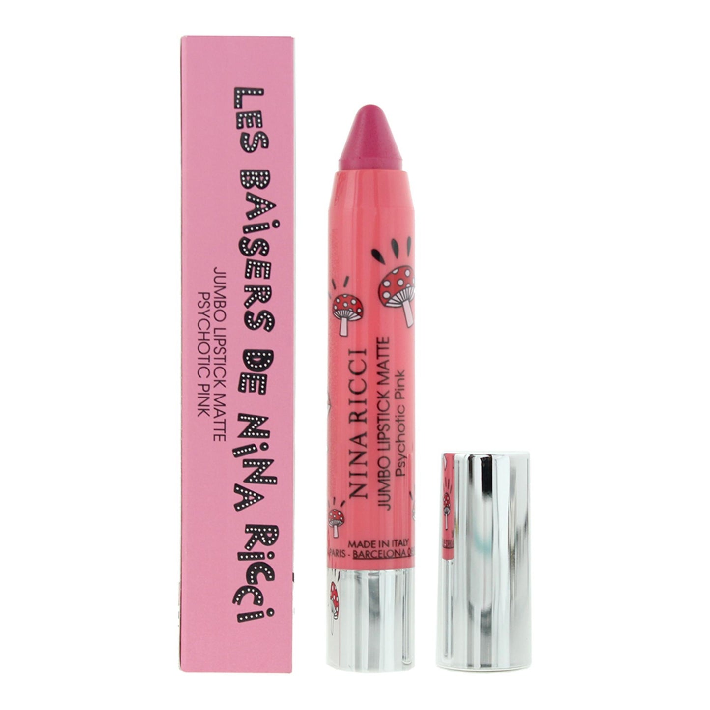 Nina Ricci Jumbo Creme-Lippenstift Psychotisches Pink – Intensives Matt-Finish, 2.5 g