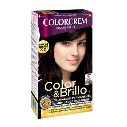 EUGENE PERMA EUGENE PERMA Color & Shine Haarfarbe 57 Chocolate Brown Braun Augenbrauen-Make-up