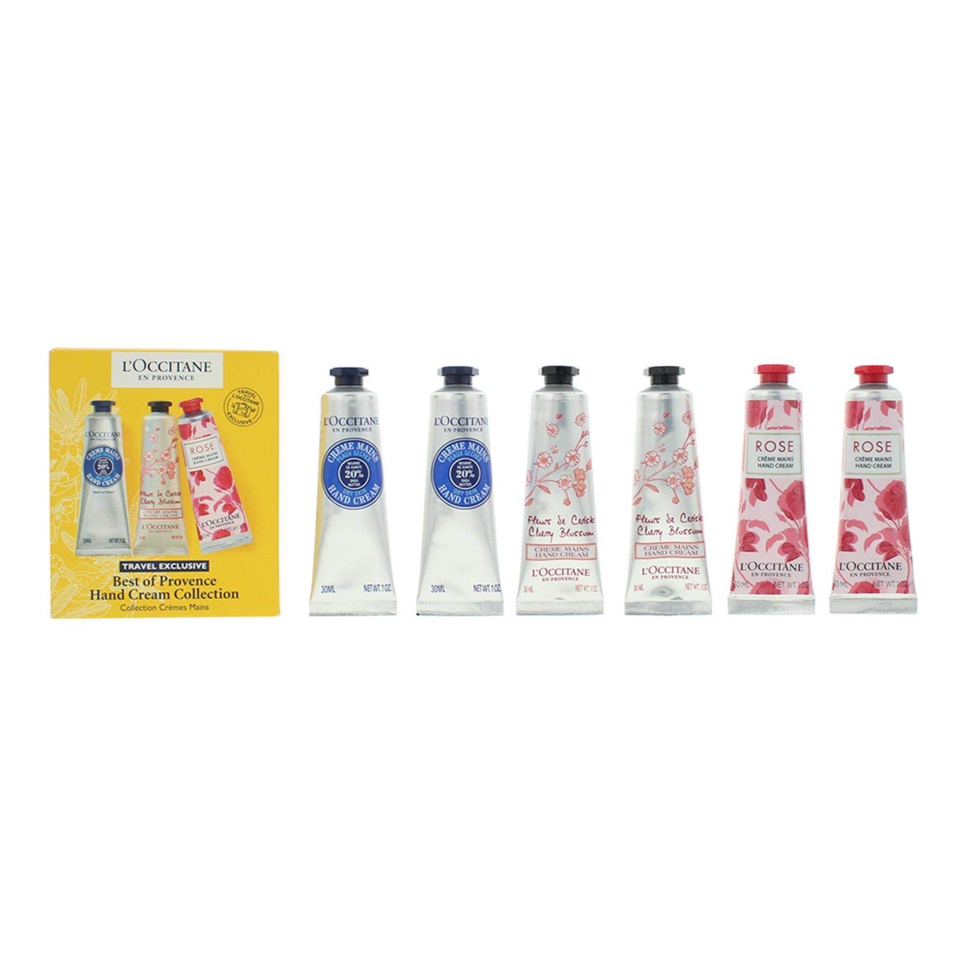 L`Occitane en Provence Setzen, L'Occitane en Provence, Best Of Provance, Sheabutter, Feuchtigkeitsspendend, Handcreme, 6 stk,