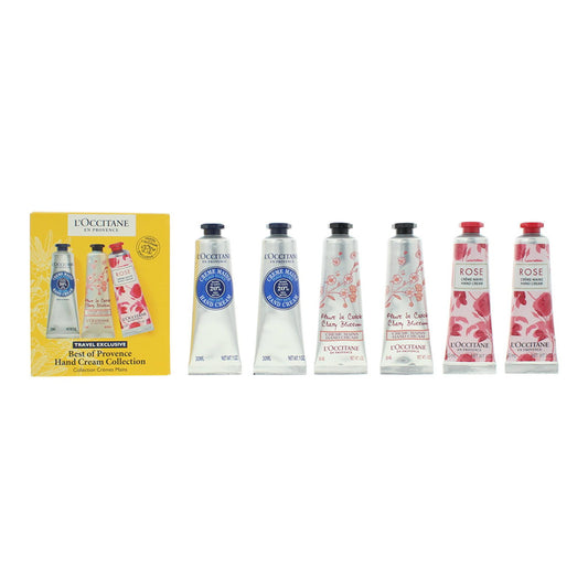 L`Occitane en Provence Setzen, L'Occitane en Provence, Best Of Provance, Sheabutter, Feuchtigkeitsspendend, Handcreme, 6 stk,