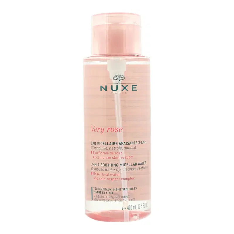 Nuxe Nuxe, Very Rose, Beruhigend und feuchtigkeitsspendend, Mizellenwasser, For all skin types, including sensitive, 400 ml R