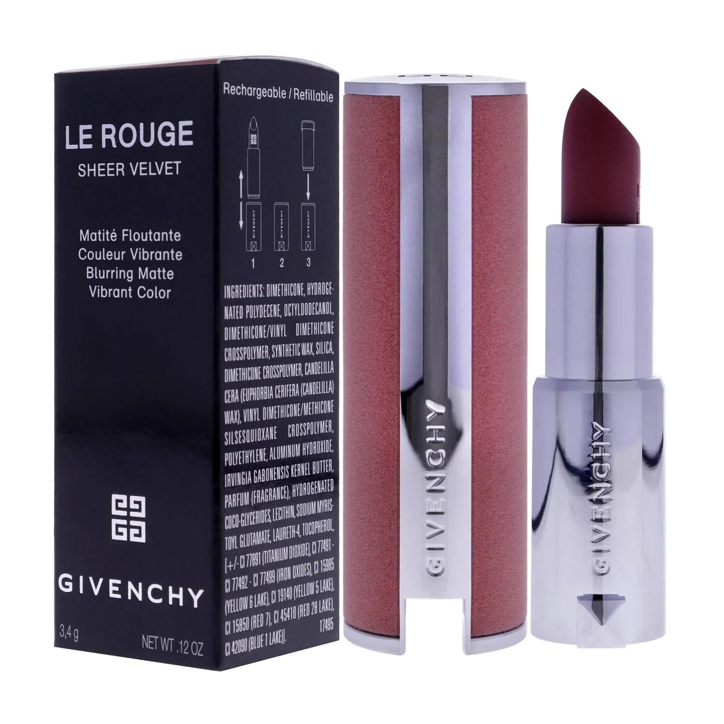 GIVENCHY Givenchy Le Rouge Sheer Velvet Lippenstift N 16 Nude Boisé