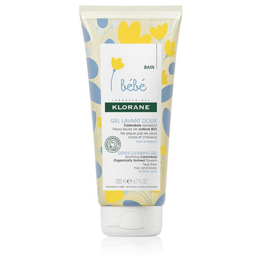 Klorane Klorane, Baby, Ringelblumenextrakt, Sanfte Reinigung, Reinigungsgel, Für Haar & Körper, 200 ml Regular