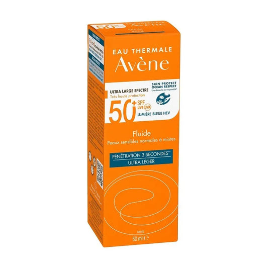 AVÈNE Fluid SPF 50+ für Normal-Mischhaut 50 ml Sonnenschutz Gesicht Kosmetik