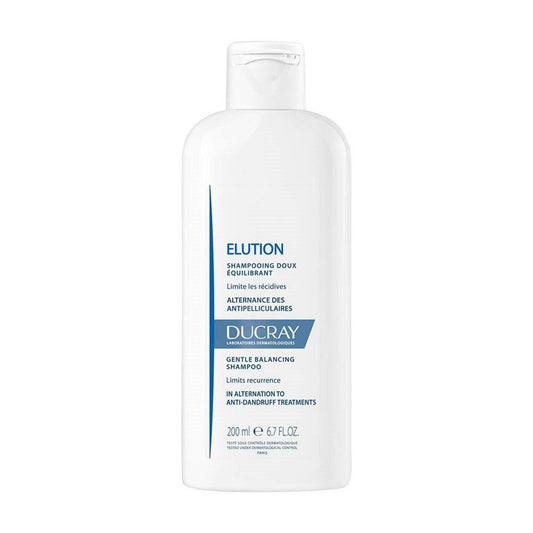 Ducray Ducray, Elution, Haarbehandlung Shampoo, Zum Ausgleich, Alle Haartypen, 200 ml Regular