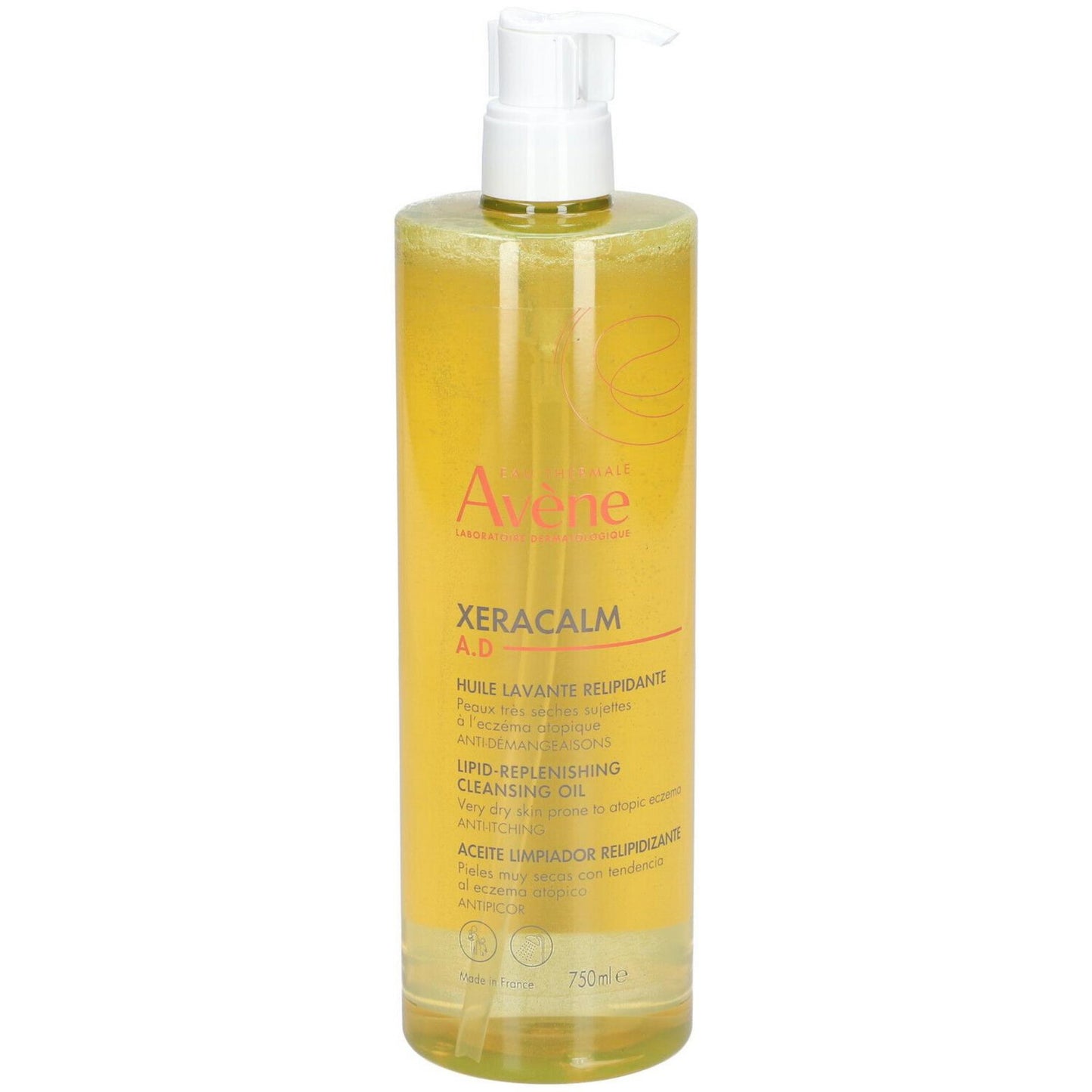 Avene Avene, XeraCalm A.D, Lipid Replenishing, Duschöl, Körper, Sensibel, 750 ml Regular