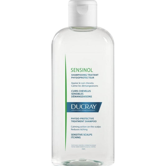 Ducray Ducray, Sensinol, Hypoallergen, Haarbehandlung Shampoo, Calming, Für empfindliche Kopfhaut, 200 ml Regular
