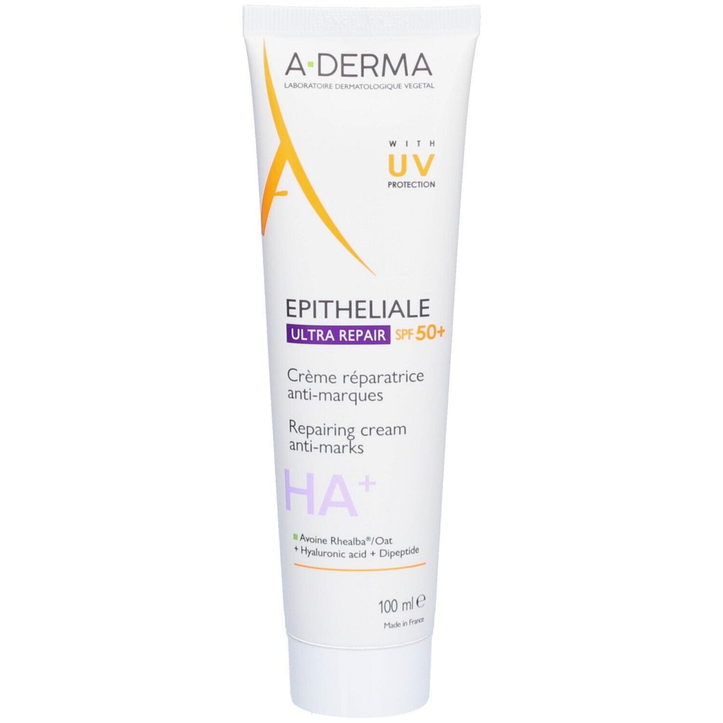 A-Derma A-Derma, Epitheliale Ultra Repair, Paraben, Reparatur, Täglich, Sahne, Für Gesicht & Körper, SPF 50+, 100 ml Regular