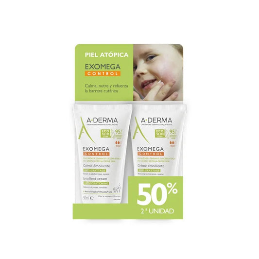 A-DERMA A-DERMA A Derma Exomega Control Emollient Cream 2X50 ml Creme